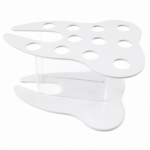 Porta Resinas de Acrílico con Forma de Muela para Consultorio Dental