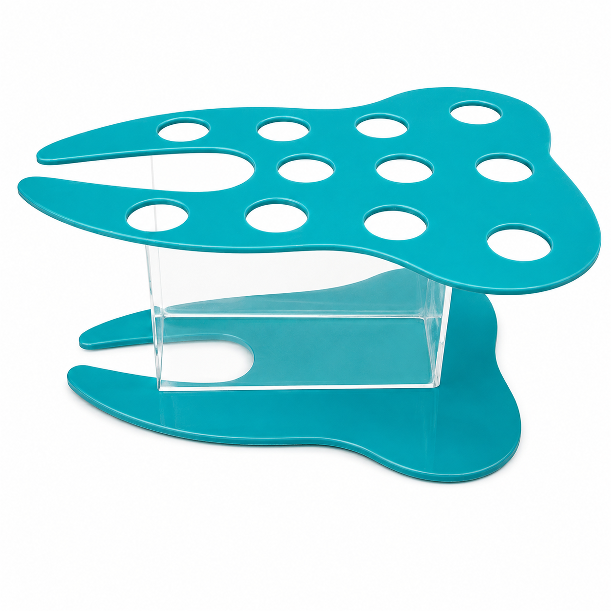 Porta Resinas de Acrílico con Forma de Muela para Consultorio Dental Porta Resinas de Acrílico con Forma de Muela para Consultorio Dental
